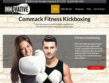 Tablet Screenshot of innovativekickboxing.com